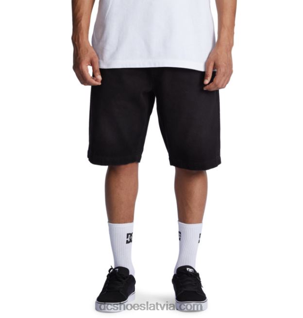 N008N126 vīriešu strādnieku džinsa šorti melna mazgāšana DC Shoes