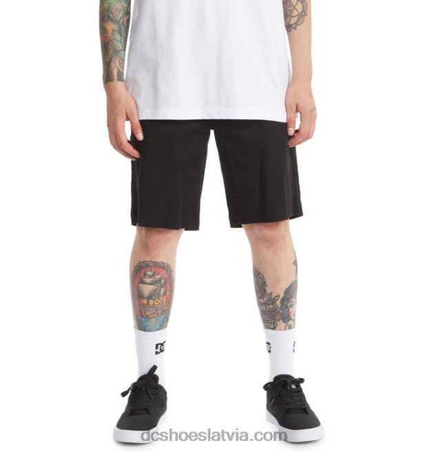 N008N161 vīriešu strādnieku čino šorti melns DC Shoes