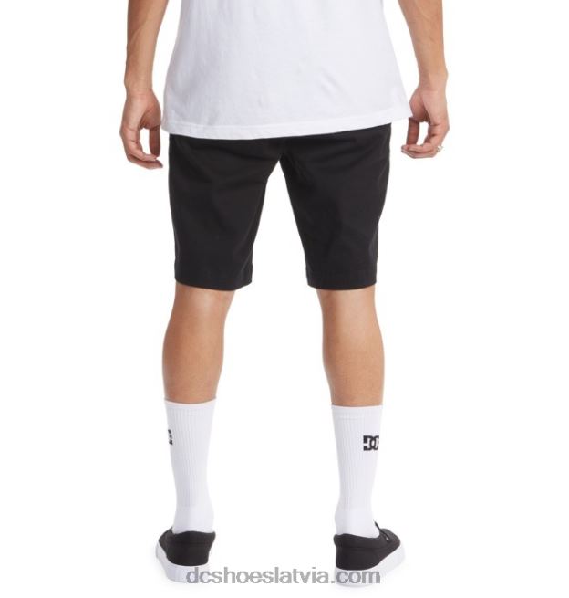 N008N161 vīriešu strādnieku čino šorti melns DC Shoes