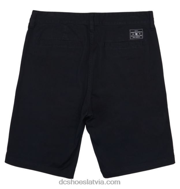 N008N223 vīriešu strādnieku atviegloti čino šorti melns DC Shoes
