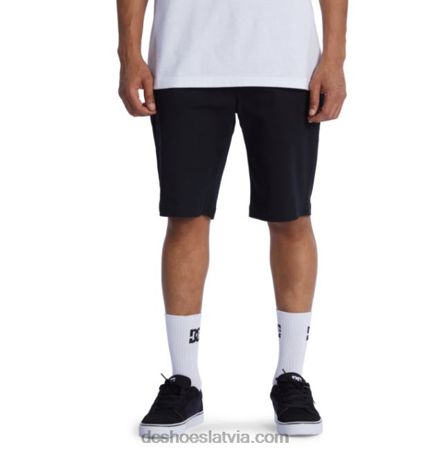 N008N223 vīriešu strādnieku atviegloti čino šorti melns DC Shoes