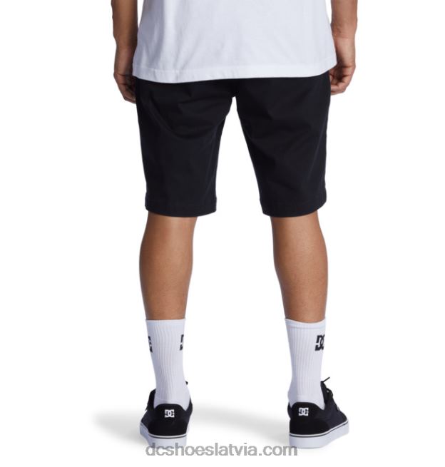 N008N223 vīriešu strādnieku atviegloti čino šorti melns DC Shoes
