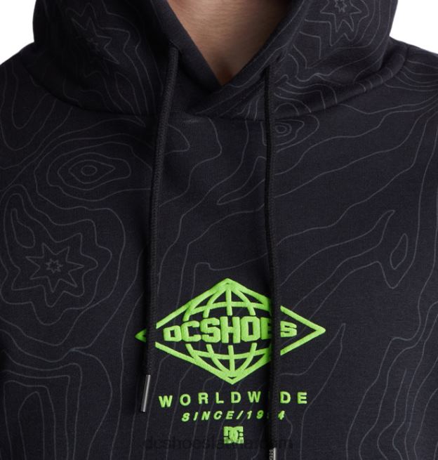 N008N137 vīriešu ārzemju kapuci melna topogrāfija DC Shoes