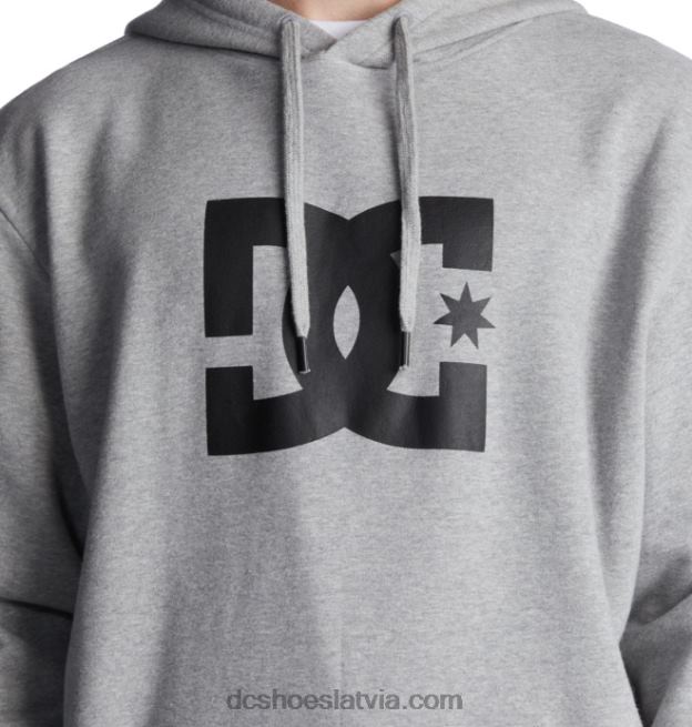 N008N138 vīriešu dc zvaigžņu kapuci viršu pelēks DC Shoes