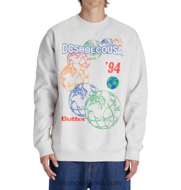 N008N170 vīriešu sviesta preces x dc world crewneck sporta krekls sniega virši DC Shoes
