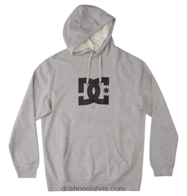 N008N403 vīriešu dc zvaigžņu kapuci viršu pelēks DC Shoes