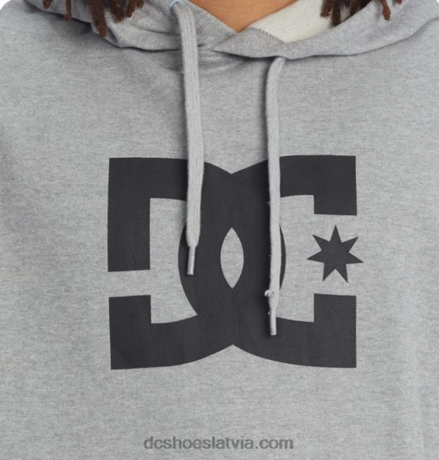 N008N403 vīriešu dc zvaigžņu kapuci viršu pelēks DC Shoes