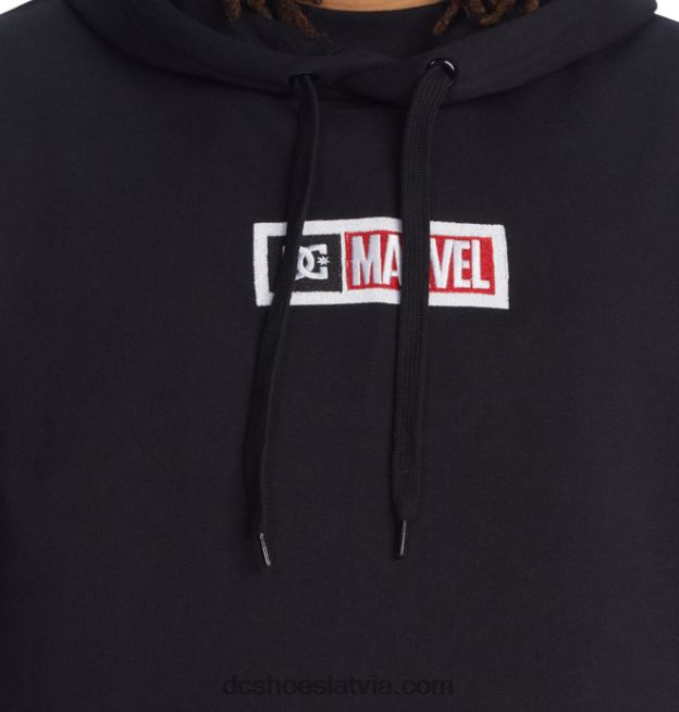 N008N408 vīriešu marvel deadpool x dc pulovera kapuci melns DC Shoes