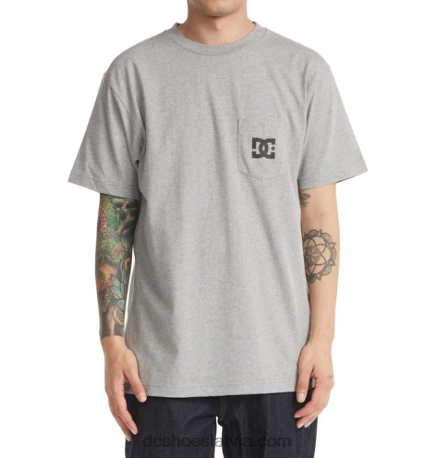 N008N112 vīriešu dc star t-krekls viršu pelēks DC Shoes