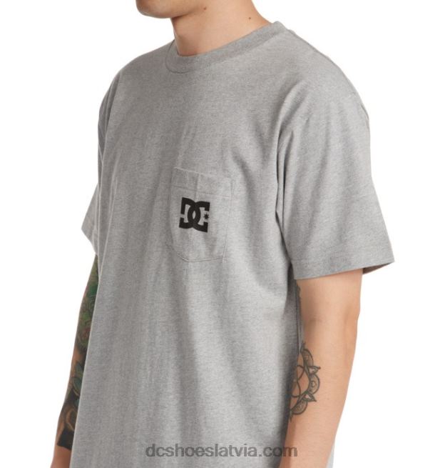 N008N112 vīriešu dc star t-krekls viršu pelēks DC Shoes