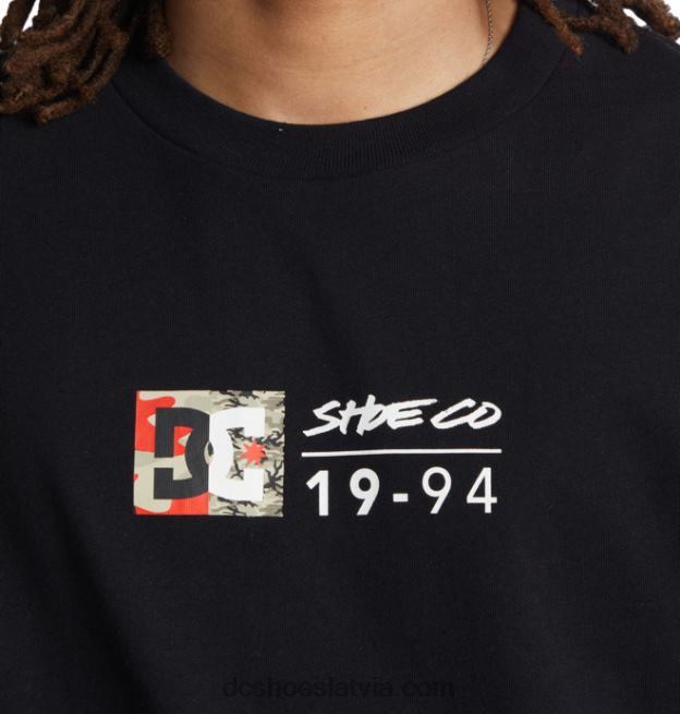 N008N115 vīriešu dc split star t-krekls melna/uguns kamobīne DC Shoes