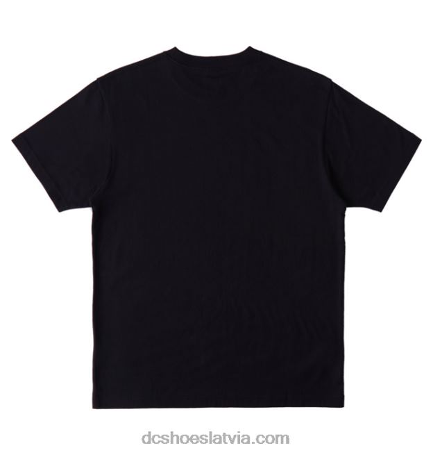 N008N124 vīriešu līdzstrāvas kvadrātveida t-krekls ar zvaigznīti melna/uguns kamobīne DC Shoes