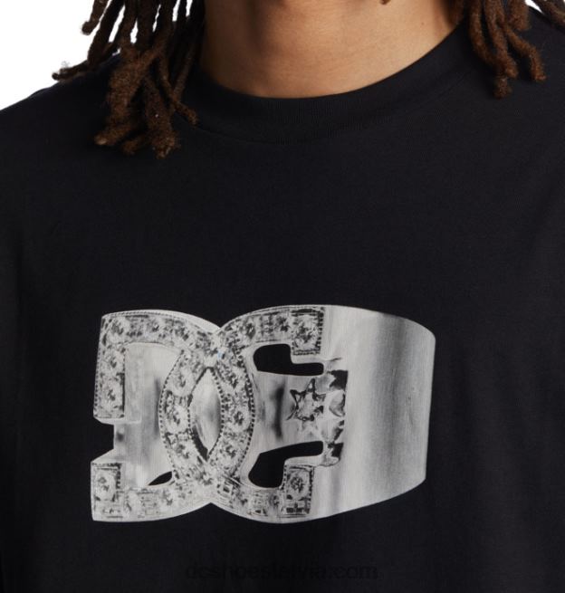 N008N17 vīriešu Shanahan gredzenu t-krekls melns DC Shoes
