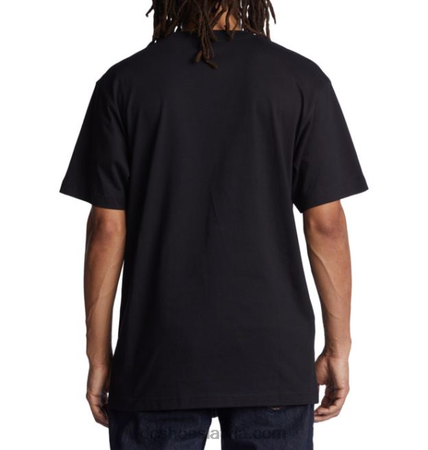 N008N17 vīriešu Shanahan gredzenu t-krekls melns DC Shoes