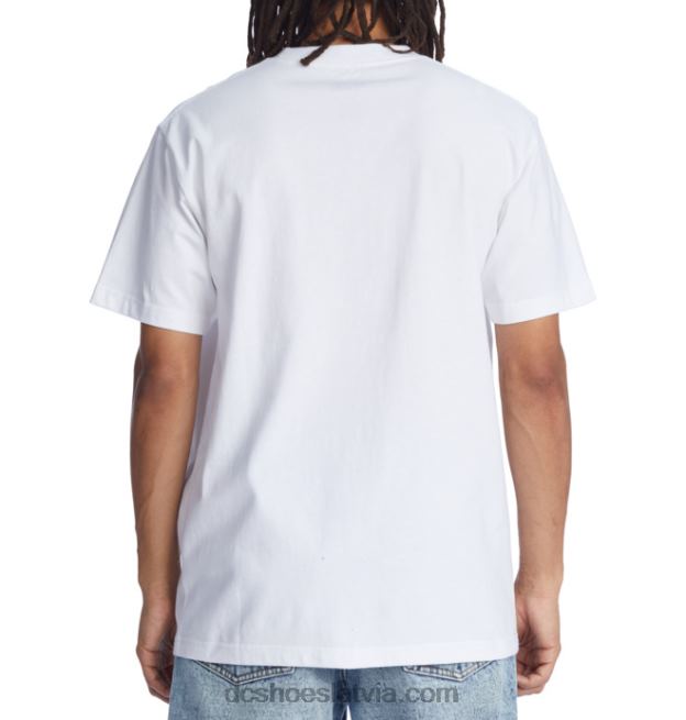 N008N220 vīriešu bronzas56k x dc tiesas mantojuma t-krekls balts DC Shoes