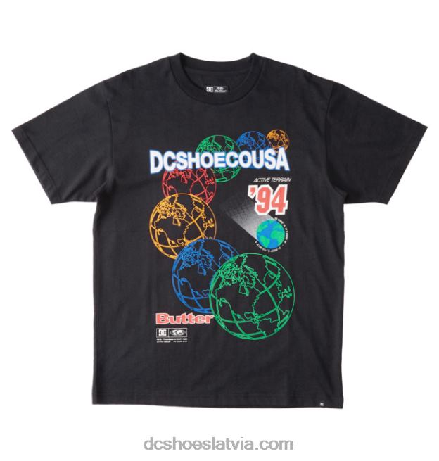 N008N234 vīriešu sviesta preces x dc pasaules mantojuma t-krekls melns DC Shoes