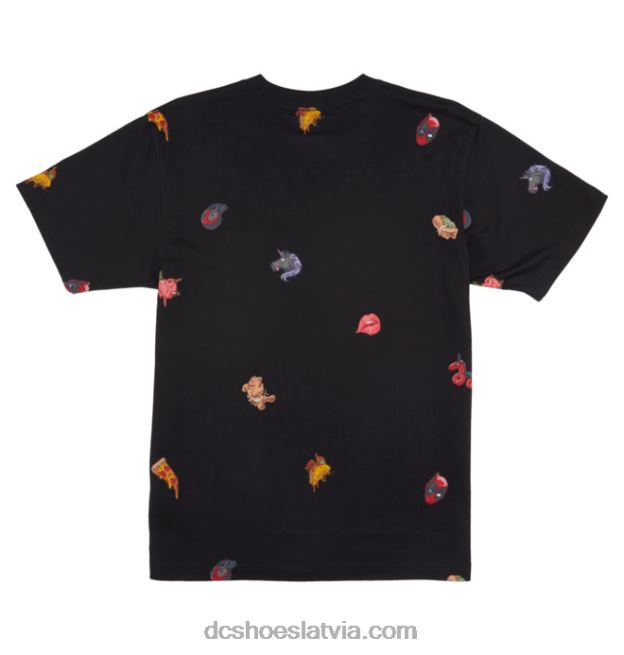 N008N404 vīriešu marvel deadpool x dc viscaur kabatas t-krekls melns DC Shoes