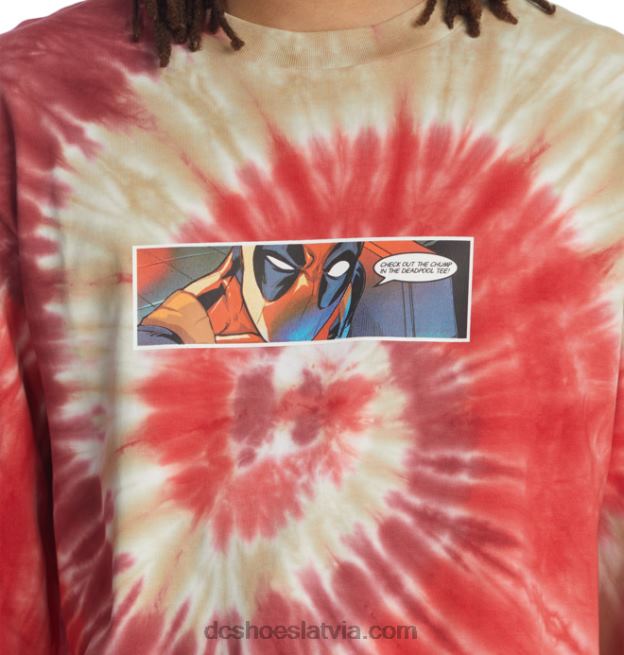 N008N411 vīriešu marvel deadpool x dc streets t-krekls ar garām piedurknēm asorti DC Shoes