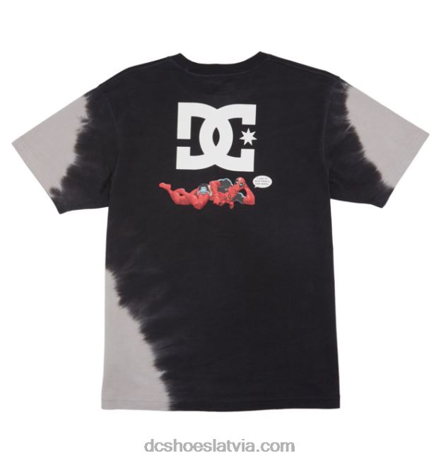 N008N415 vīriešu marvel deadpool x dc way back t-krekls melns DC Shoes