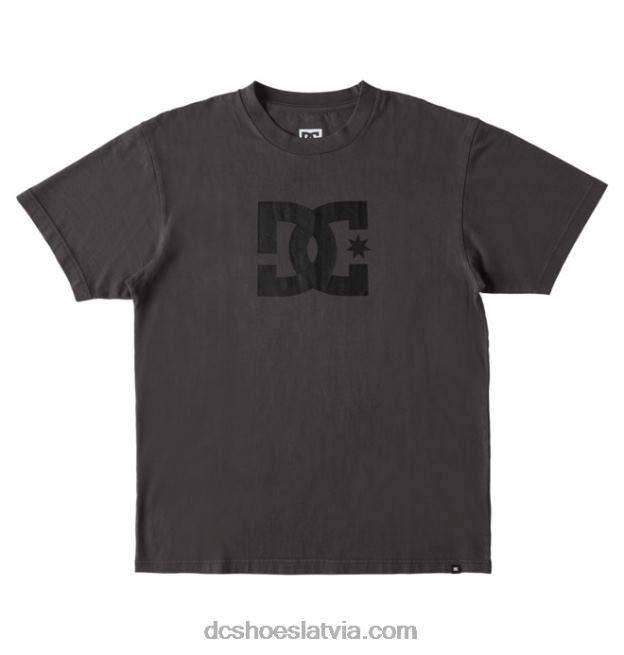 N008N51 vīriešu dc star pigment krāsvielu t-krekls melnā enzīmu mazgāšana DC Shoes