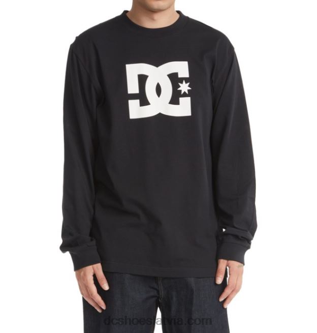 N008N68 vīriešu dc star t-krekls ar garām piedurknēm melns DC Shoes