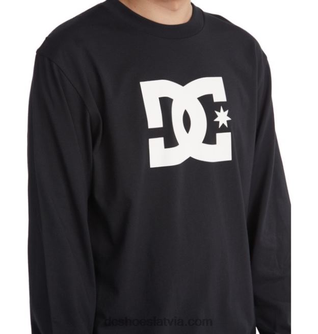 N008N68 vīriešu dc star t-krekls ar garām piedurknēm melns DC Shoes