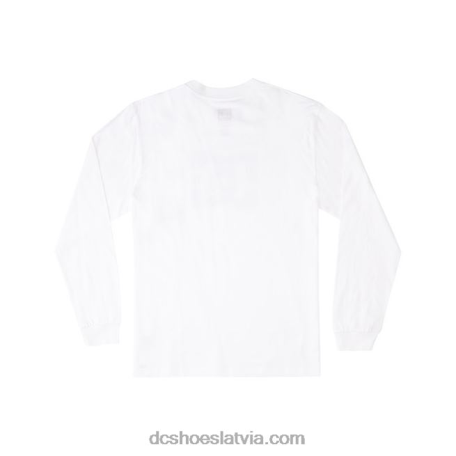 N008N69 vīriešu dc star t-krekls ar garām piedurknēm balts DC Shoes
