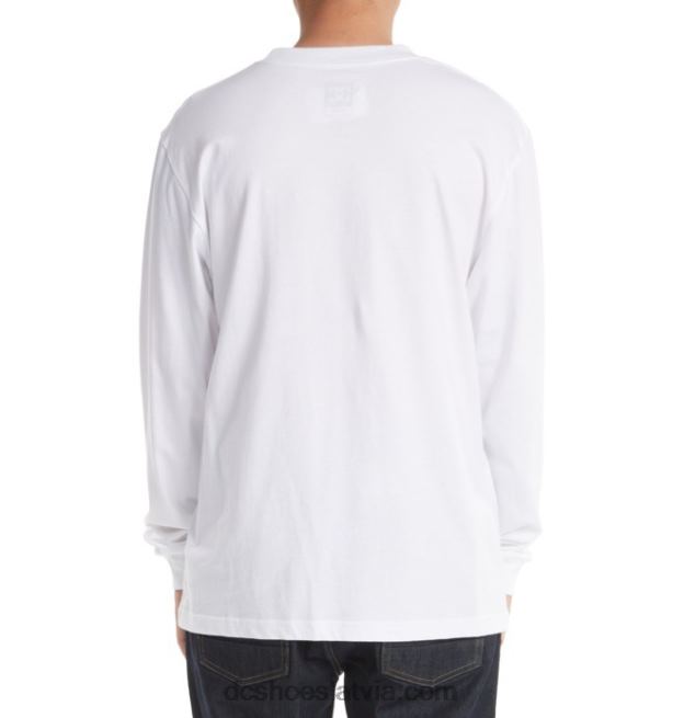 N008N69 vīriešu dc star t-krekls ar garām piedurknēm balts DC Shoes