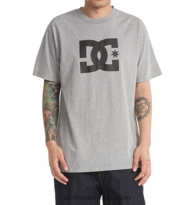 N008N72 vīriešu dc star t-krekls viršu pelēks DC Shoes
