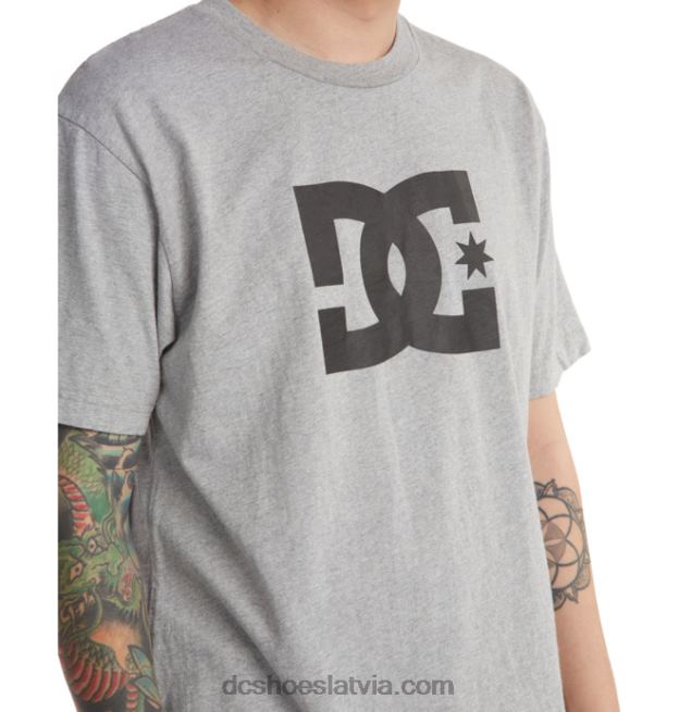 N008N72 vīriešu dc star t-krekls viršu pelēks DC Shoes