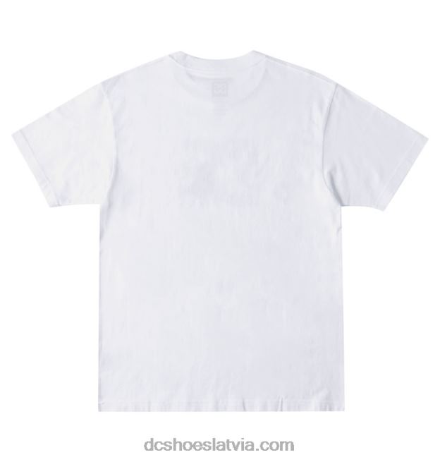 N008N77 vīriešu dc star fill heritage t-krekls balts/uguns DC Shoes