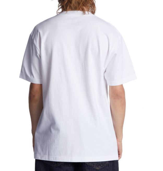 N008N77 vīriešu dc star fill heritage t-krekls balts/uguns DC Shoes