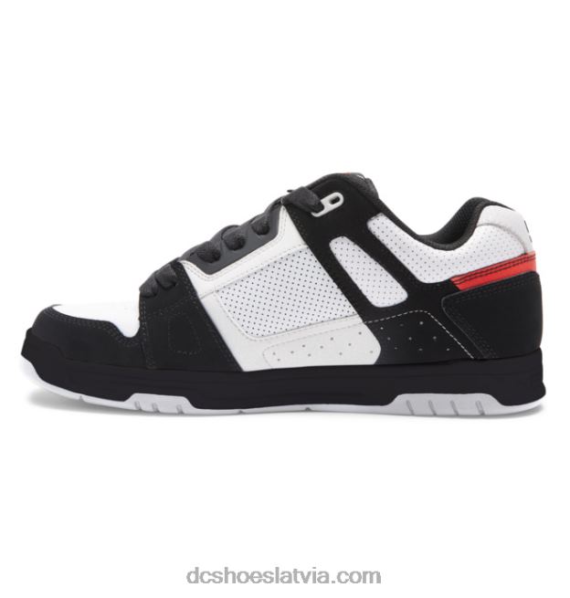 N008N273 vīriešu vecpuišu kurpes balts/melns/sarkans DC Shoes