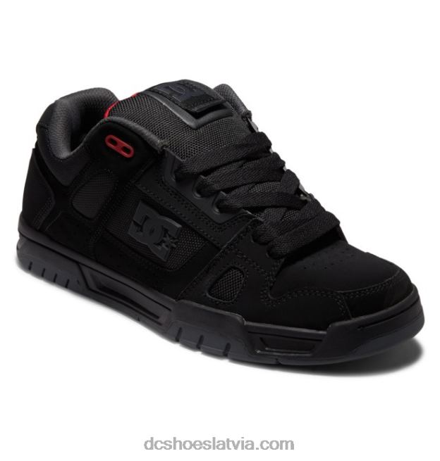 N008N274 vīriešu vecpuišu kurpes melns/pelēks/sarkans DC Shoes