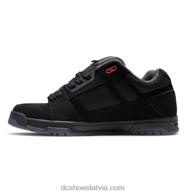 N008N274 vīriešu vecpuišu kurpes melns/pelēks/sarkans DC Shoes