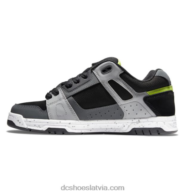 N008N276 vīriešu vecpuišu kurpes melns/pelēks/zaļš DC Shoes