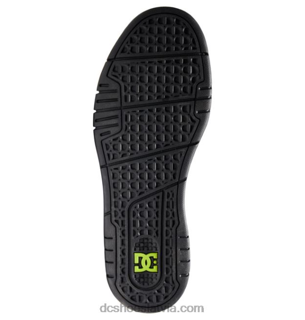 N008N276 vīriešu vecpuišu kurpes melns/pelēks/zaļš DC Shoes