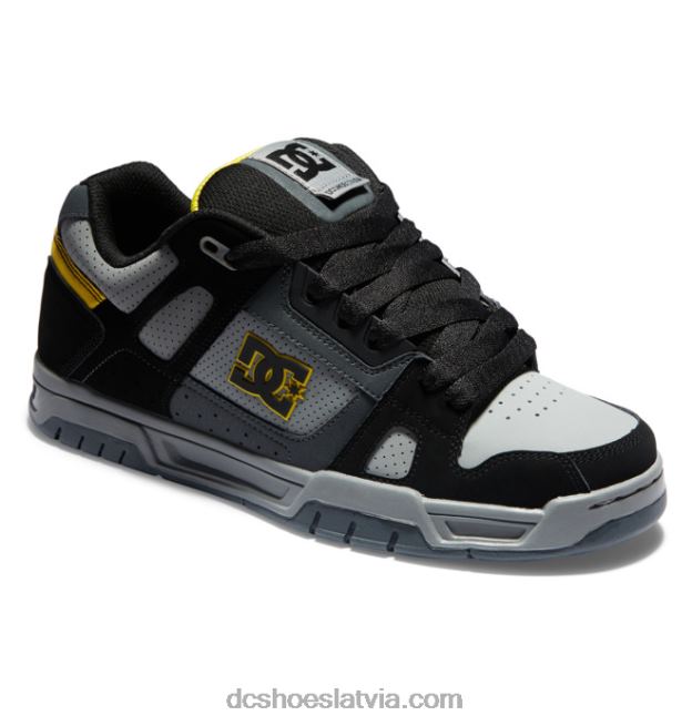 N008N57 vīriešu vecpuišu kurpes pelēks/melns/dzeltens DC Shoes