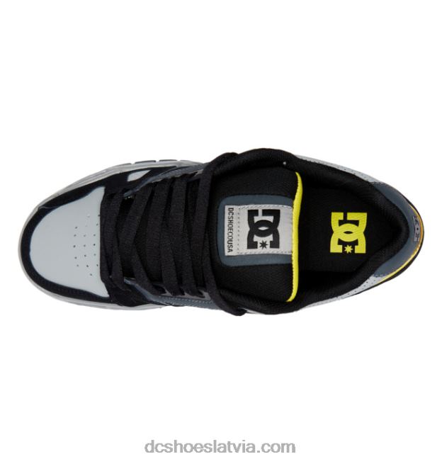 N008N57 vīriešu vecpuišu kurpes pelēks/melns/dzeltens DC Shoes