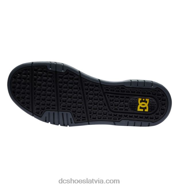 N008N57 vīriešu vecpuišu kurpes pelēks/melns/dzeltens DC Shoes