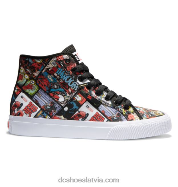 N008N214 vīriešu marvel deadpool x dc manual hi high-top kurpes melns multi DC Shoes