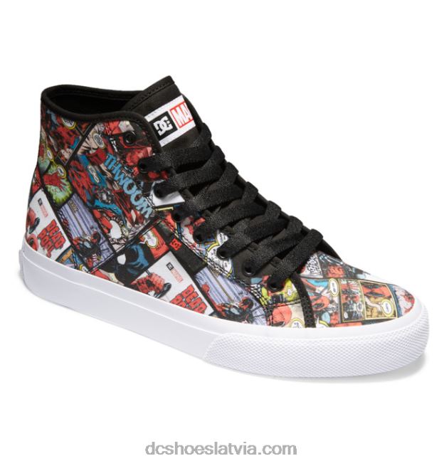 N008N214 vīriešu marvel deadpool x dc manual hi high-top kurpes melns multi DC Shoes