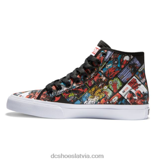 N008N214 vīriešu marvel deadpool x dc manual hi high-top kurpes melns multi DC Shoes