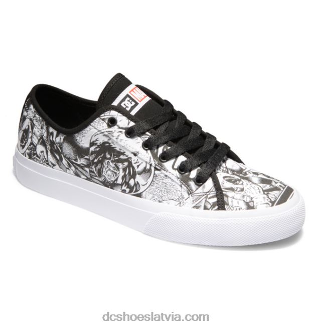 N008N218 vīriešu marvel deadpool x dc rokasgrāmata melns/balts/sarkans DC Shoes