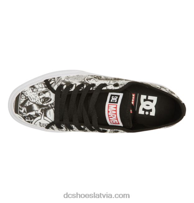N008N218 vīriešu marvel deadpool x dc rokasgrāmata melns/balts/sarkans DC Shoes