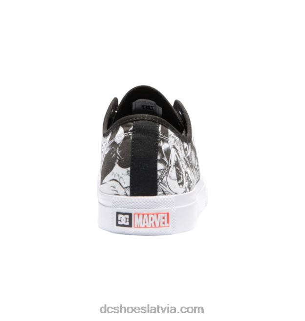 N008N218 vīriešu marvel deadpool x dc rokasgrāmata melns/balts/sarkans DC Shoes