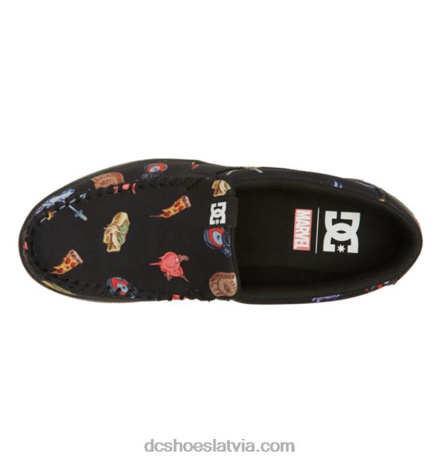 N008N259 vīriešu marvel deadpool x dc villain 2 melns/druka DC Shoes