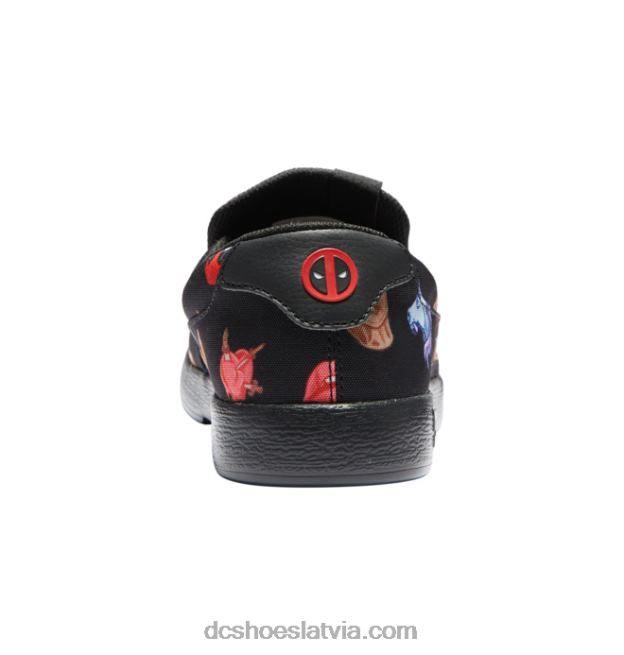 N008N259 vīriešu marvel deadpool x dc villain 2 melns/druka DC Shoes