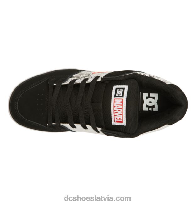 N008N260 vīriešu marvel deadpool x dc pure kurpes melns/balts/sarkans DC Shoes