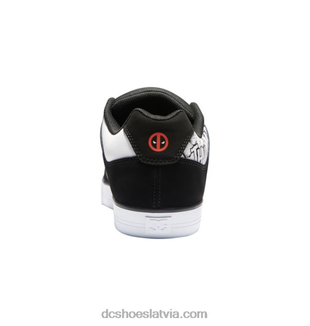 N008N260 vīriešu marvel deadpool x dc pure kurpes melns/balts/sarkans DC Shoes